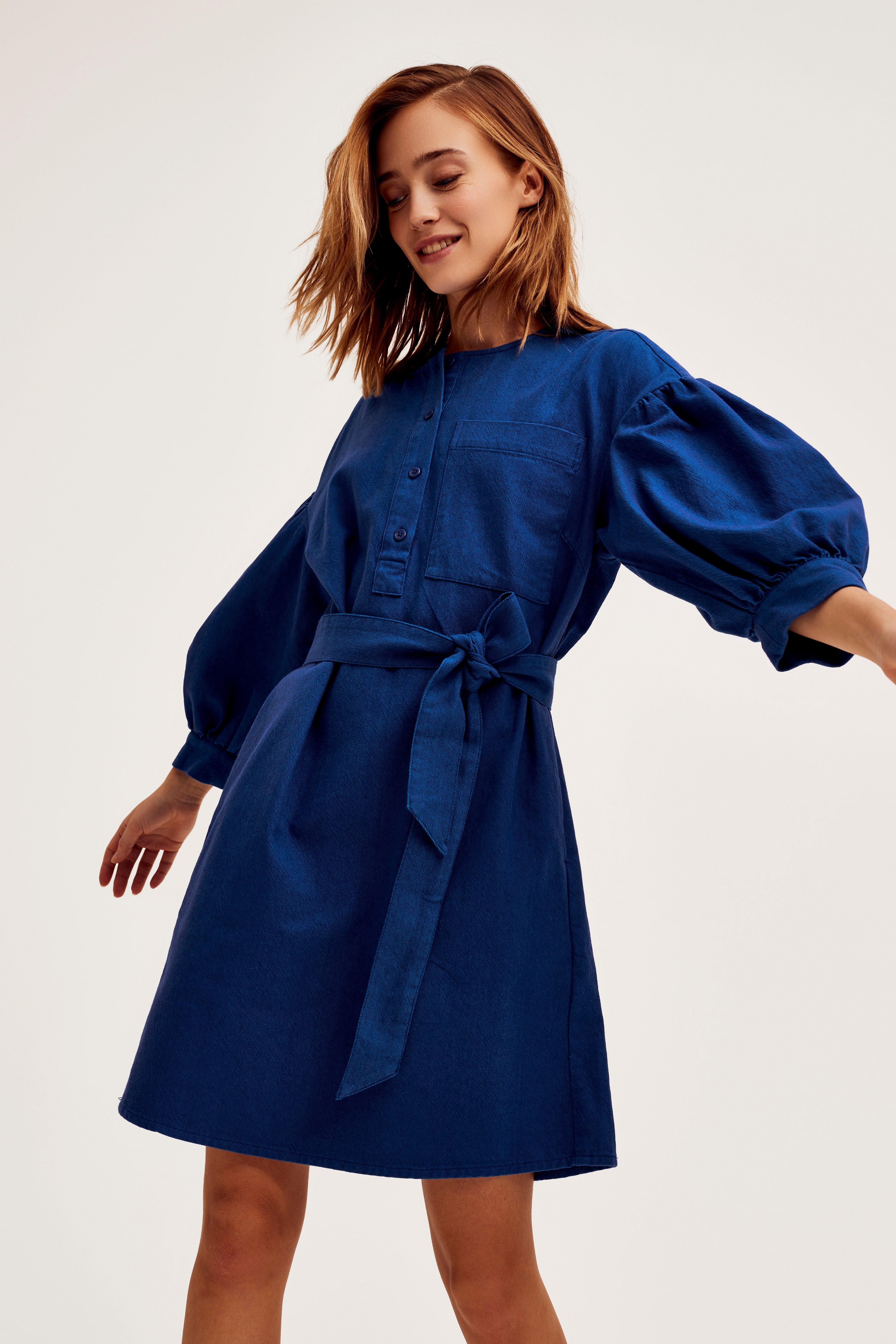 Cks jurk blauw outlet